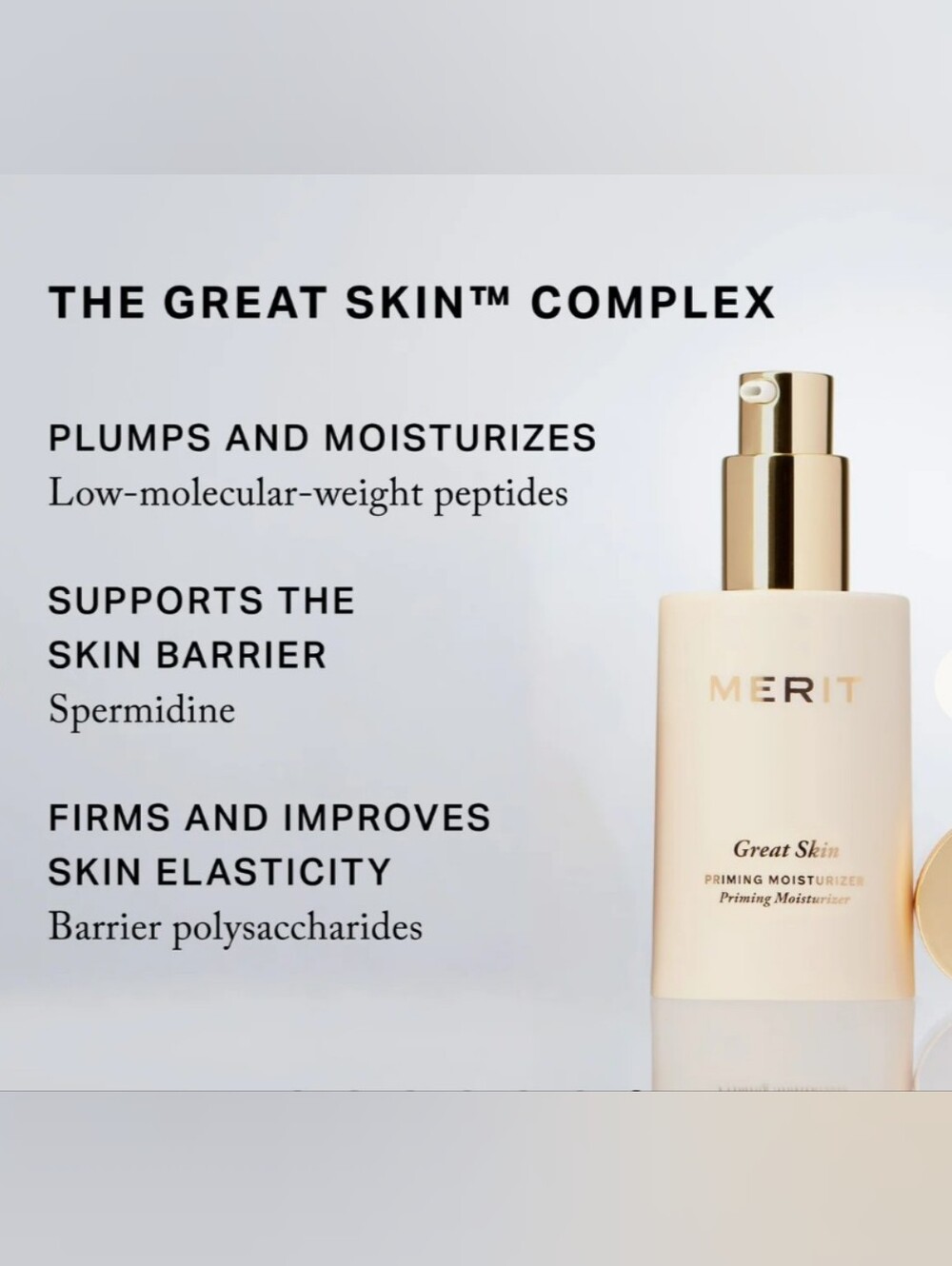 Merit Travel Size Priming & Firming Moisturizer With Peptides New In Package - Picture 6 of 8